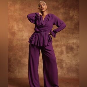 Elegant Purple Women's Jumpsuit